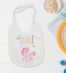 BK Kids Kişiye Özel İsimli Bebek Mama Önlüğü - Model 4