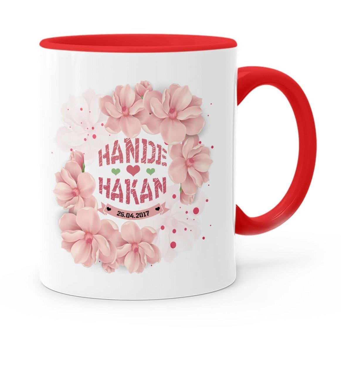 Kişiye Özel Sevgililer Günü Temalı Kırmızı Kupa Bardak - 8