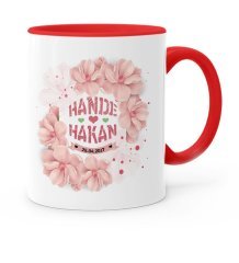 Kişiye Özel Sevgililer Günü Temalı Kırmızı Kupa Bardak - 8