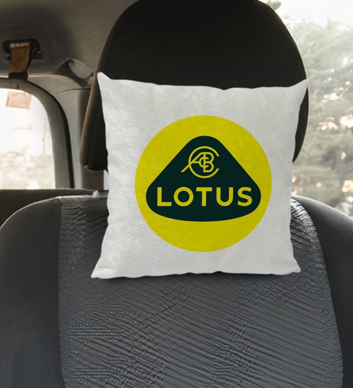 BK Gift Lotus Tasarımlı Kare Araç Koltuk Yastığı-1