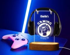 BK Gift Kişiye Özel İsimli Gamer Tasarımlı Led Lamba-1, Gece Lambası, Ev Dekorasyonu, Işıklı Pleksi Biblo