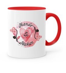 Kişiye Özel Sevgililer Günü Temalı Kırmızı Kupa Bardak - 7