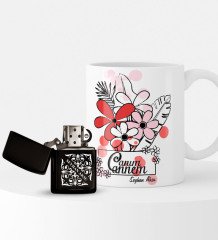 Kişiye Özel Canım Annem Çakmak ve Kupa Seti - 16