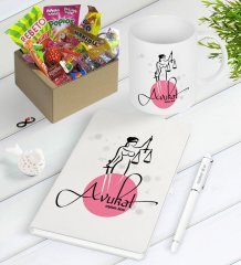 Kişiye Özel Avukat Nostaljik Lezzetler Defter Kalem Kupa Hediye Seti-11