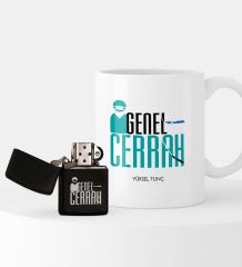 Kişiye Özel Genel Cerrah Çakmak ve Kupa Seti - 2
