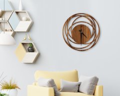 BK Home Dekoratif 45cm Ahşap Duvar Saati-17