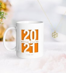 BK Gift Kişiye Özel 2023 Mutlu Yıllar Kupa ve Kar Tanesi Kolye-7