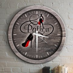 Kişiye Özel Mesleki Patron Ahşap Duvar Saati - 4