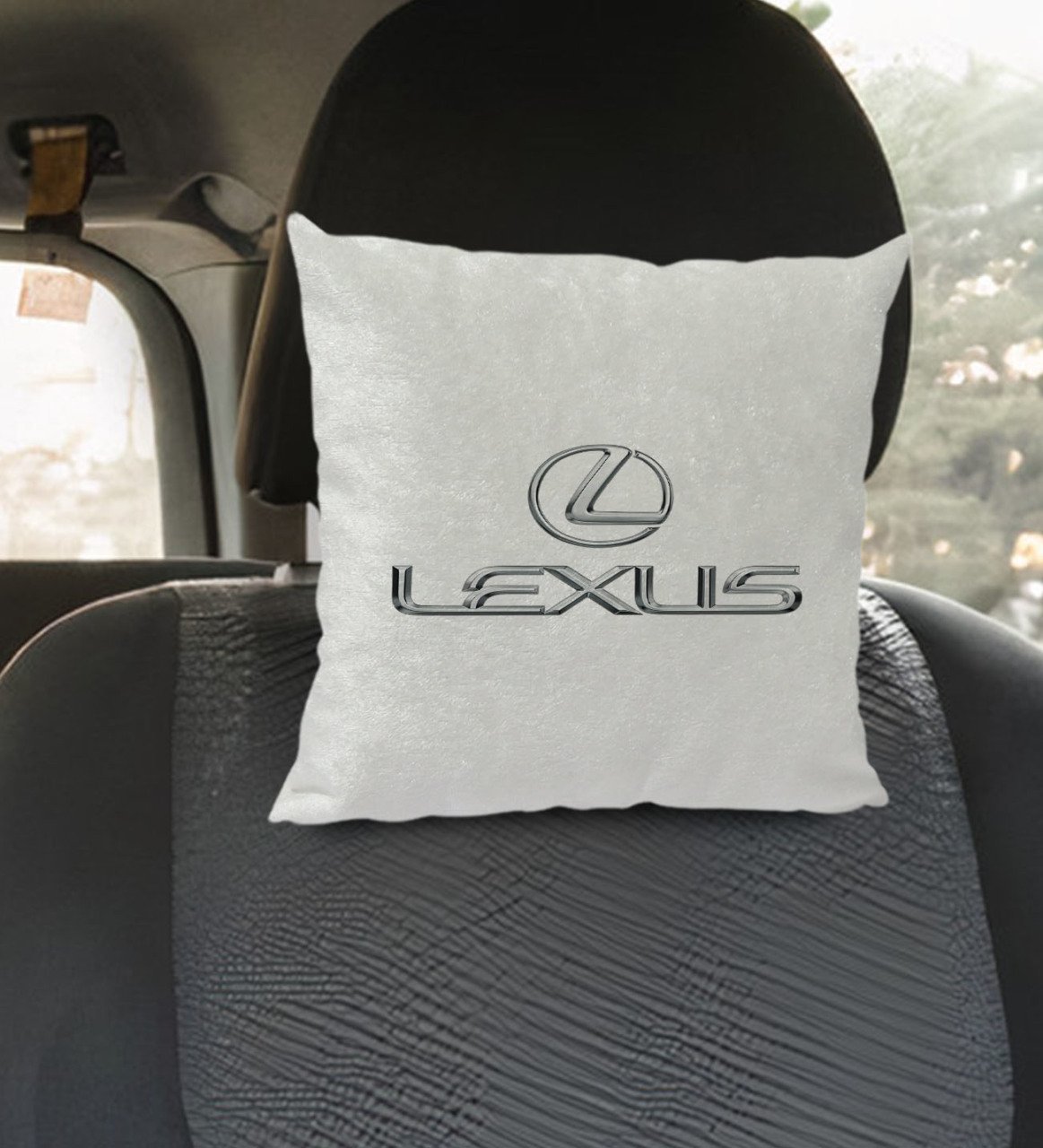 BK Gift Lexus Tasarımlı Kare Araç Koltuk Yastığı-1