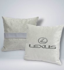 BK Gift Lexus Tasarımlı Kare Araç Koltuk Yastığı-1