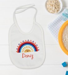 BK Kids Kişiye Özel İsimli Bebek Mama Önlüğü - Model 1