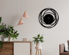 BK Home Dekoratif 45cm Ahşap Duvar Saati-16