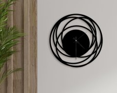 BK Home Dekoratif 45cm Ahşap Duvar Saati-16