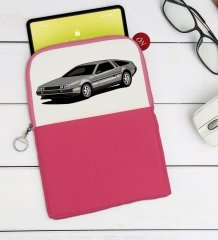 BK Gift Klasik Araç Tasarımlı Taşınabilir Koruyucu Tablet Kılıfı & Organizer Çanta - Pembe-6