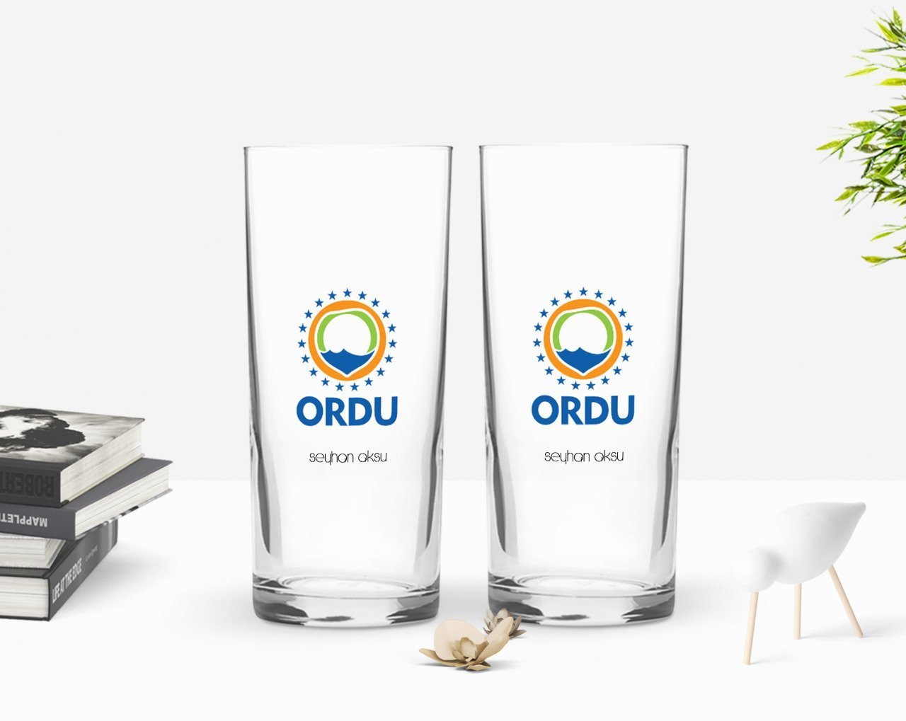 Kişiye Özel Renkli Baskılı Ordu Tasarımlı Turistik İkili Rakı Bardağı Seti-1