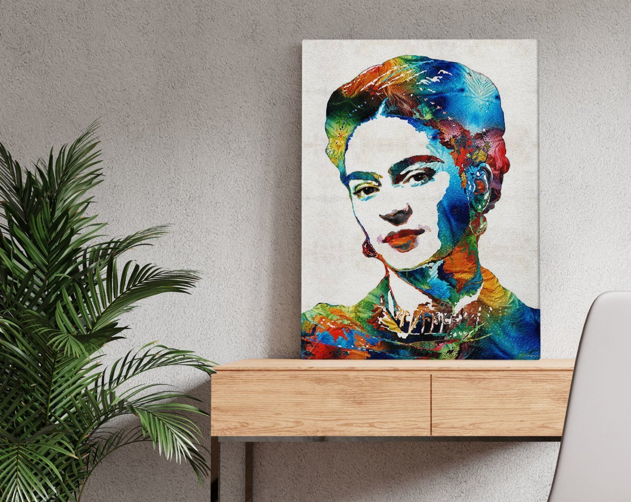 BK Home Frida Kahlo Tasarımlı Kanvas Tablo 50x70cm-2