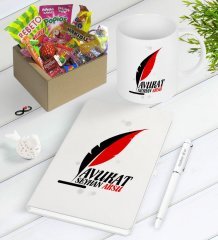 Kişiye Özel Avukat Nostaljik Lezzetler Defter Kalem Kupa Hediye Seti-8