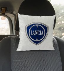 BK Gift Lancia Tasarımlı Kare Araç Koltuk Yastığı-1