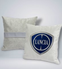 BK Gift Lancia Tasarımlı Kare Araç Koltuk Yastığı-1