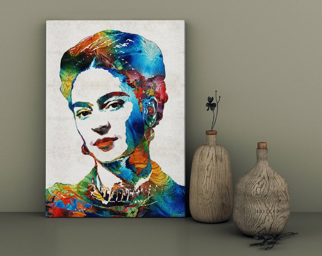 BK Home Frida Kahlo Tasarımlı Kanvas Tablo 30x50cm-2