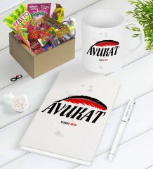 Kişiye Özel Avukat Nostaljik Lezzetler Defter Kalem Kupa Hediye Seti-7