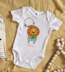BK Kids Kişiye Özel İsimli Beyaz Bebek Body Zıbın ve Erkek Bebek Künyesi Hediye Seti-23