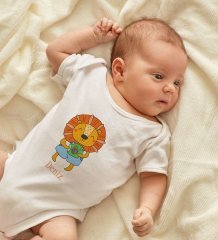 BK Kids Kişiye Özel İsimli Beyaz Bebek Body Zıbın ve Erkek Bebek Künyesi Hediye Seti-23