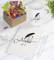 Kişiye Özel Avukat Nostaljik Lezzetler Defter Kalem Kupa Hediye Seti-6