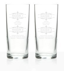 Kişiye Özel 2'li Rakı Bardağı Seti (Model 19)