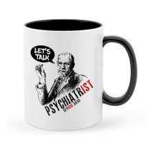Kişiye Özel Mesleki Psikiyatrist Siyah Kupa Bardak - 5