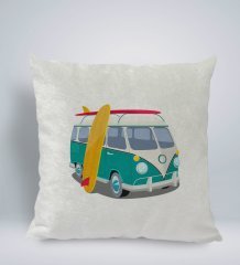 BK Gift Klasik Araç Tasarımlı Kare Araç Koltuk Yastığı-3