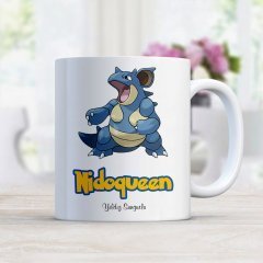 Kişiye Özel Pokemon Nidoqueen Beyaz Kupa Bardak