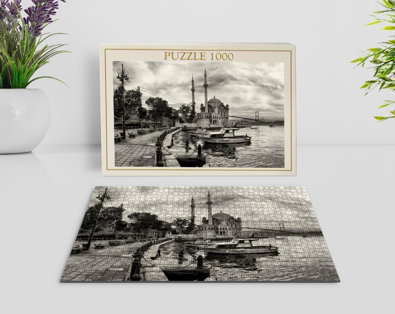 BK Home İstanbul Ortaköy 1000 Parça Profesyonel Puzzle-1