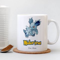 Kişiye Özel Pokemon Nidorina Beyaz Kupa Bardak