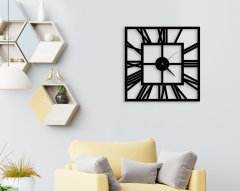 BK Home Dekoratif 45cm Ahşap Duvar Saati-9