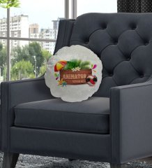 Kişiye Özel İsimli Animatör Tasarımlı Dekoratif Kırlent Yastık-1