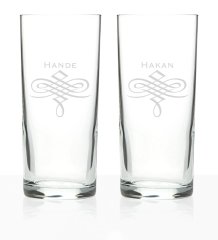 Kişiye Özel 2'li Rakı Bardağı Seti (Model 15)