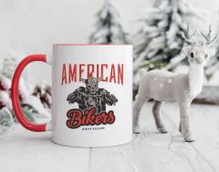 BK Gift Kişiye Özel Motorcu Temalı Kırmızı Kupa Bardak-7, Arkadaşa Hediye, Sevgiliye Hediye