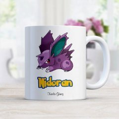 Kişiye Özel Pokemon Nidoran Beyaz Kupa Bardak
