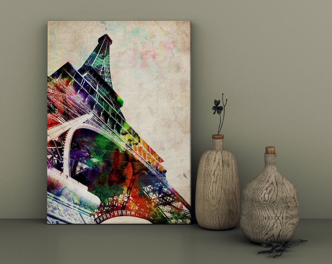 BK Home Eiffel Tower Tasarımlı Kanvas Tablo 30x50cm-1
