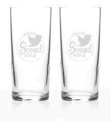 Kişiye Özel 2'li Sosyal İçici Rakı Bardağı Seti - 1