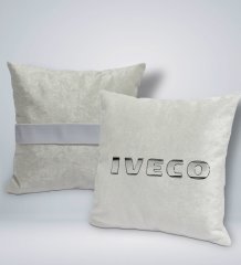 BK Gift Iveco Tasarımlı Kare Araç Koltuk Yastığı-1
