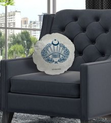 Kişiye Özel İsimli Zabıta Tasarımlı Dekoratif Kırlent Yastık-1