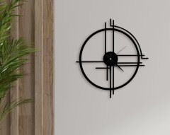 BK Home Dekoratif 45cm Ahşap Duvar Saati-4