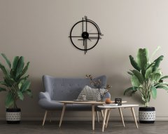 BK Home Dekoratif 45cm Ahşap Duvar Saati-4