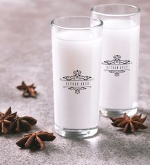 Kişiye Özel Renkli Baskılı İsimli İkili Rakı Bardağı Seti-8