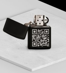 Kişiye Özel Videolu QR Kod Benzinli Çakmak