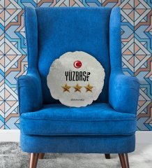 Kişiye Özel İsimli Yüzbaşı Tasarımlı Dekoratif Kırlent Yastık-1
