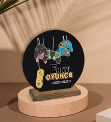 Kişiye Özel En İyi Oyuncu Tasarımlı Ahşap Plak-3