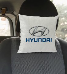 BK Gift Hyundai Tasarımlı Kare Araç Koltuk Yastığı-1
